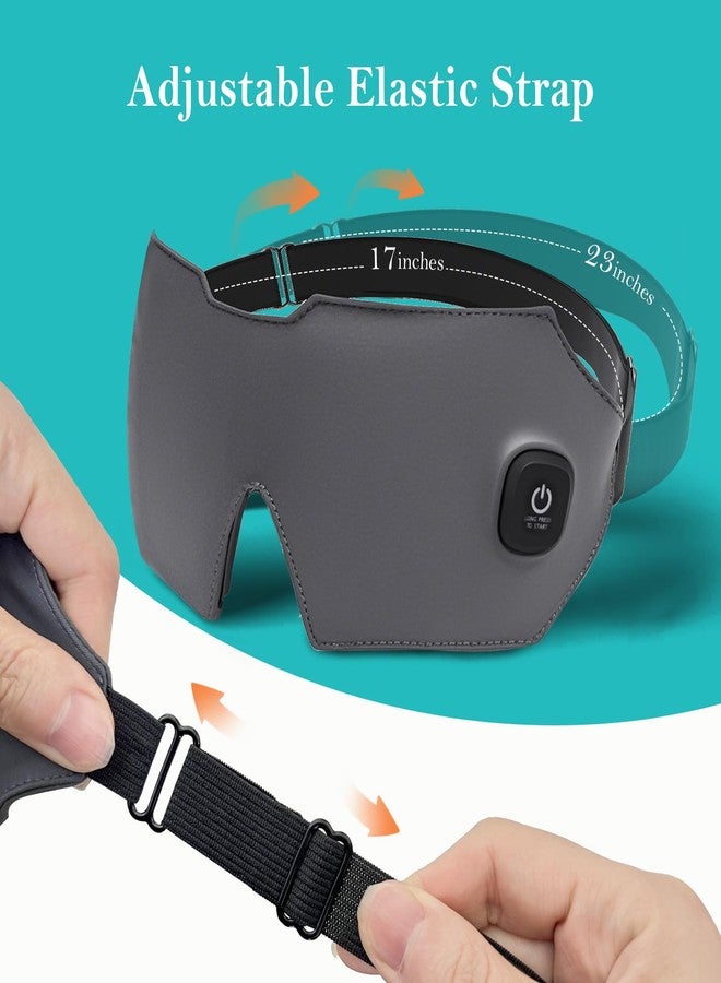 uncn Heated Eye Mask for Dry Eyes, Cordless Eye Mask Warm Compress with Washable Cover, Blackout for Travel - Image 4